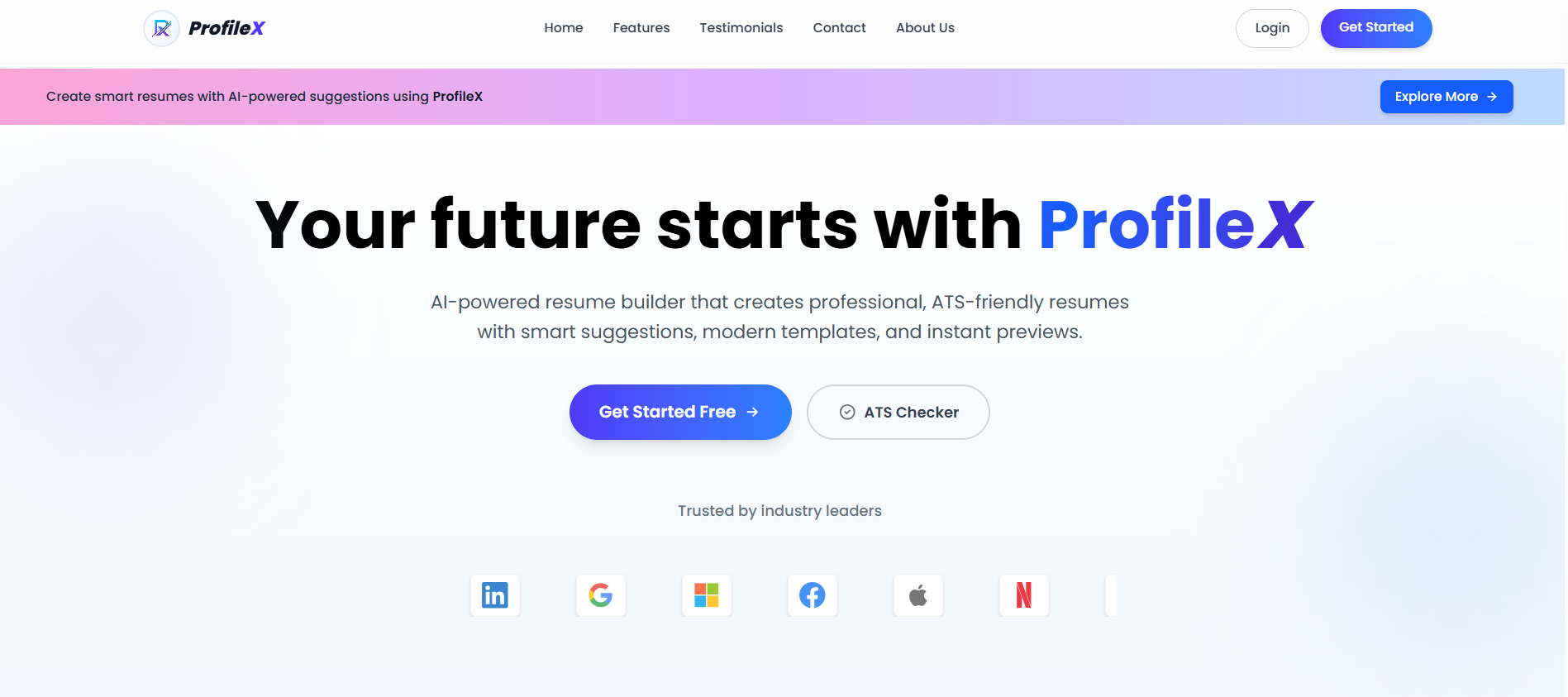 ProfileX Resume Builder