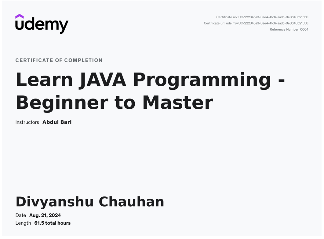 Java Certification