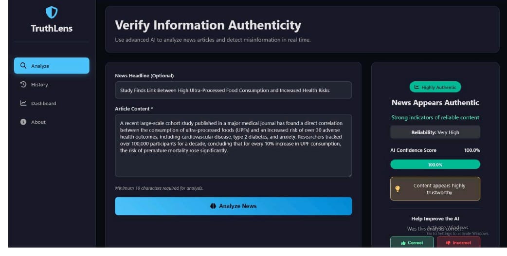 Fake News Detection System